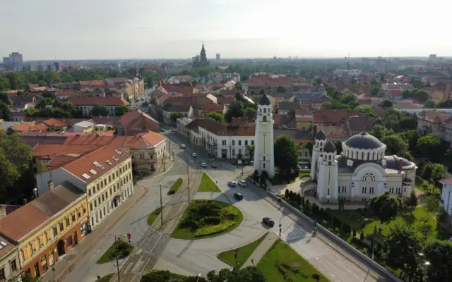 Piața Mocioni din aer